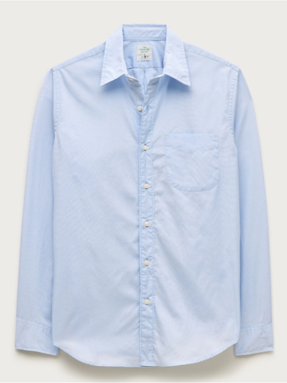 J crew frosty breeze Poplin shirt with point collar